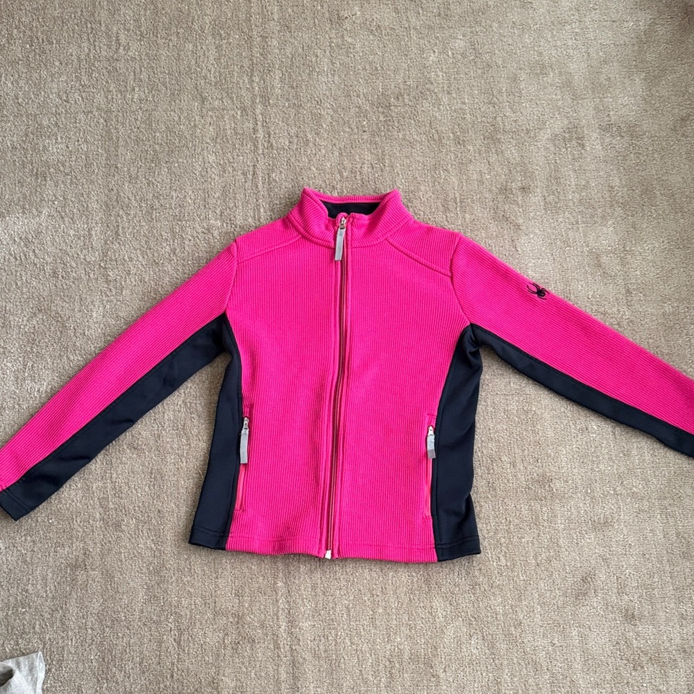 Spyder ski sweater zip up size Medium. Mint Condition.